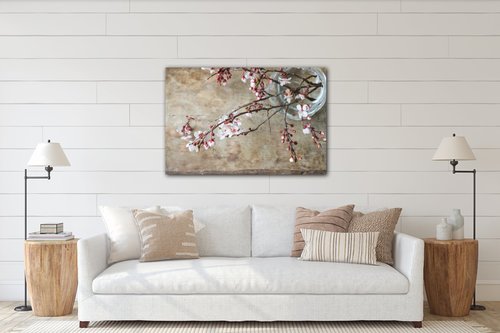 Bild Pink blossom - 90 x 60 cm