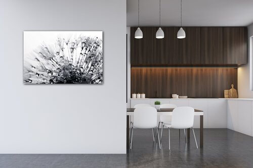 Bild Flower with little drops of water - 60 x 40 cm