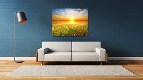 Bild Poppies field - 90 x 70 cm