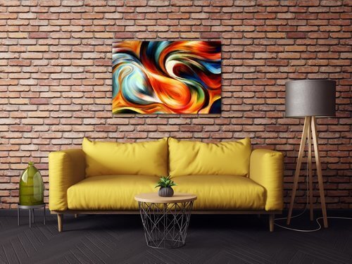 Bild Colorful fluid - 60 x 40 cm