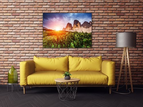 Bild Mountain and forest - 70 x 50 cm