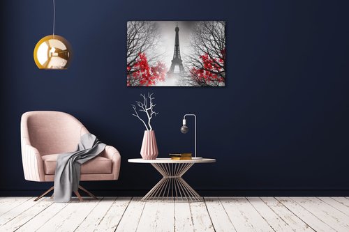Bild Eiffel tower red details - 60 x 40 cm