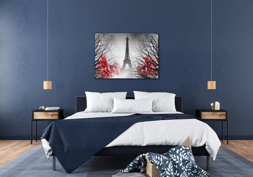 Bild Eiffel tower red details - 70 x 50 cm