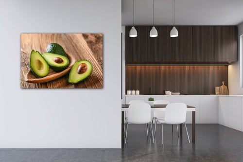 Bild Avocados on wood - 30 x 20 cm