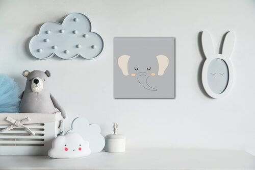 Obraz Little elephant - 30 x 30 cm