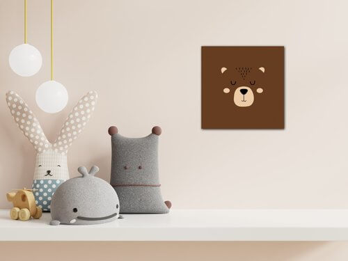Obraz Little brown bear - 30 x 30 cm