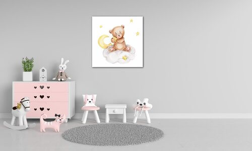 Obraz Cute little bear3 - 20 x 20 cm