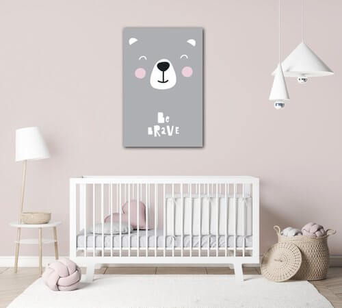 Obraz Be brave Teddy - 40 x 60 cm