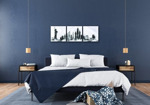 Bild New York panorama - 90 x 30 cm (3-teiliges)