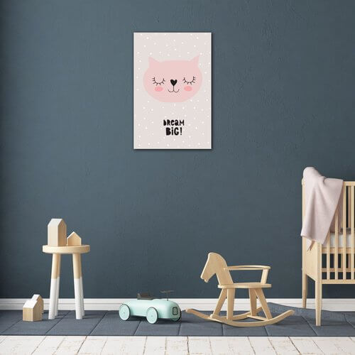 Obraz Kitty Dream Big - 40 x 60 cm