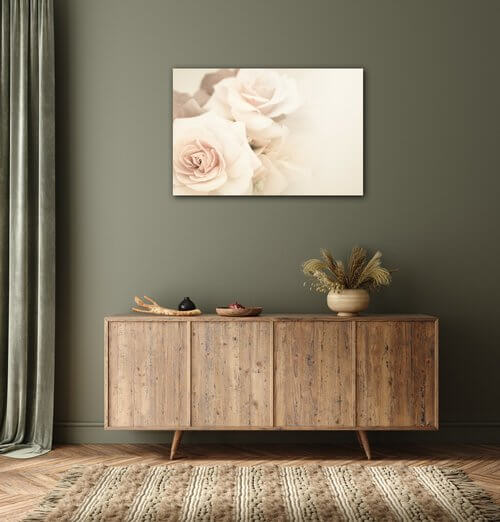 Bild White roses - 60 x 40 cm