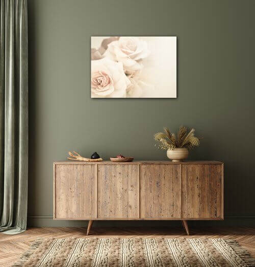 Bild White roses - 70 x 50 cm