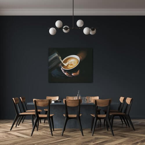 Bild Latte art - 90 x 70 cm