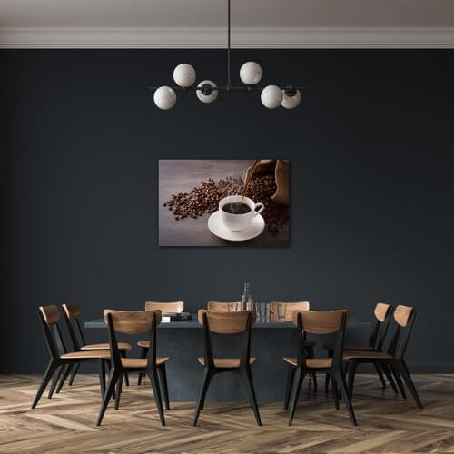 Bild Cup Of Coffee White - 90 x 60 cm