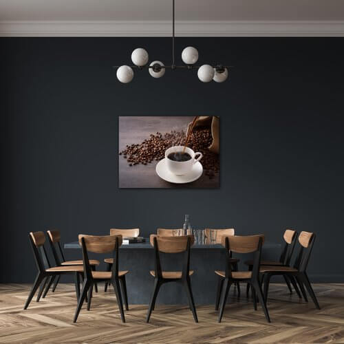 Bild Cup Of Coffee White - 70 x 50 cm