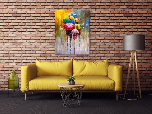 Bild Colorful Umbrellas - 70 x 90 cm