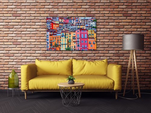 Bild Colorful houses - 60 x 40 cm