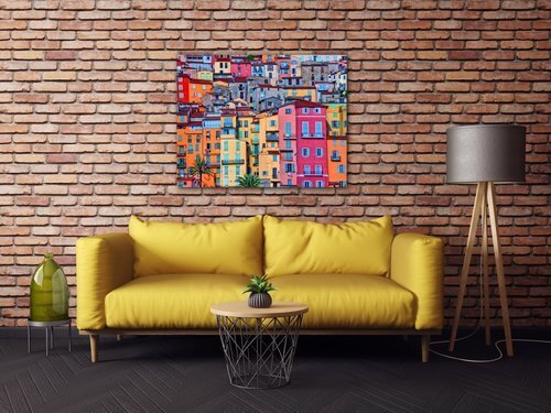 Bild Colorful houses - 90 x 70 cm