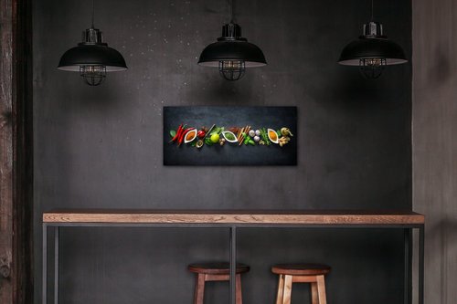 Bild Flavorings and spice - 90 x 40 cm