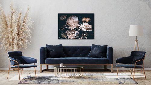 Bild Peonies and flowers - 70 x 50 cm