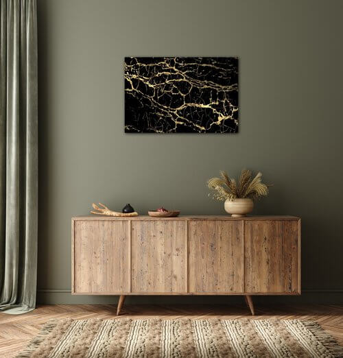 Bild Marble black and gold - 60 x 40 cm