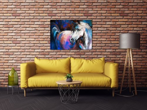 Bild Horse painted - 70 x 50 cm