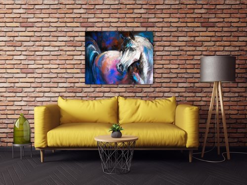 Bild Horse painted - 90 x 70 cm