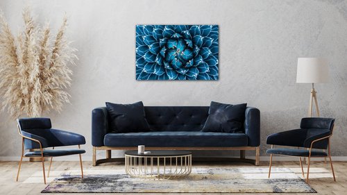 Bild Blue blossom - 90 x 60 cm