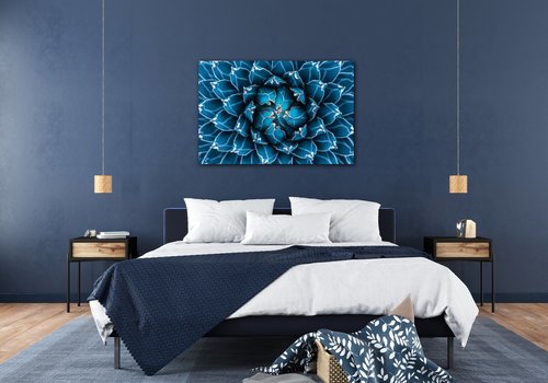 Bild Blue blossom - 90 x 60 cm