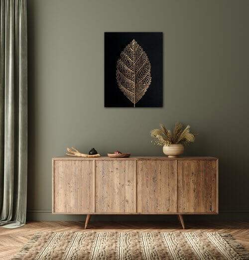 Bild Golden leaf - 70 x 90 cm