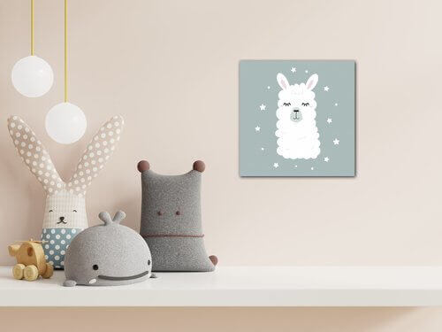 Bild Cute lama ilustration - 40 x 40 cm