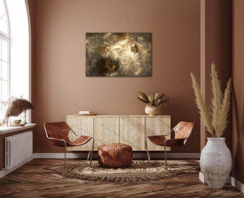 Bild Beige gold abstract - 60 x 40 cm