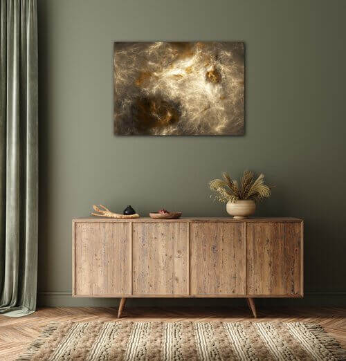 Bild Beige gold abstract - 70 x 50 cm