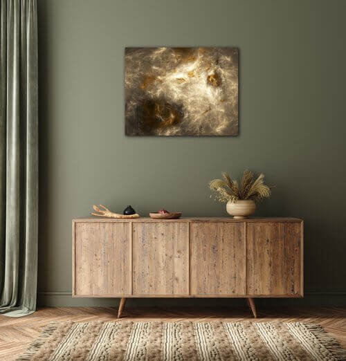 Bild Beige gold abstract - 90 x 70 cm