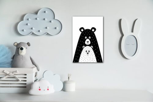 Obraz Bear black - 40 x 60 cm