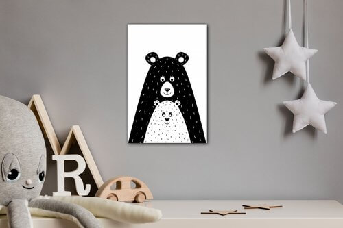 Obraz Bear black - 40 x 60 cm
