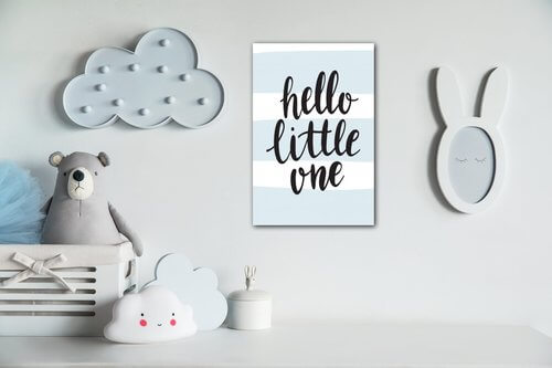 Obraz Hello little one - 20 x 30 cm