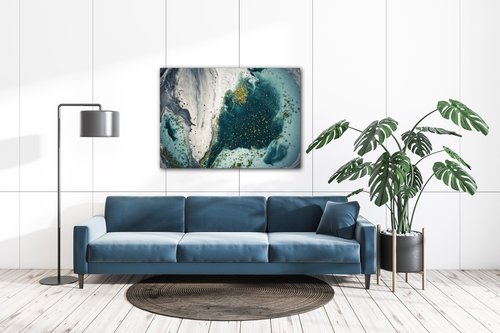 Bild Blue lagoon - 70 x 50 cm