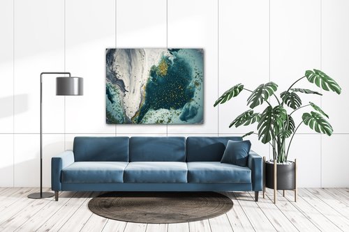 Bild Blue lagoon - 90 x 70 cm