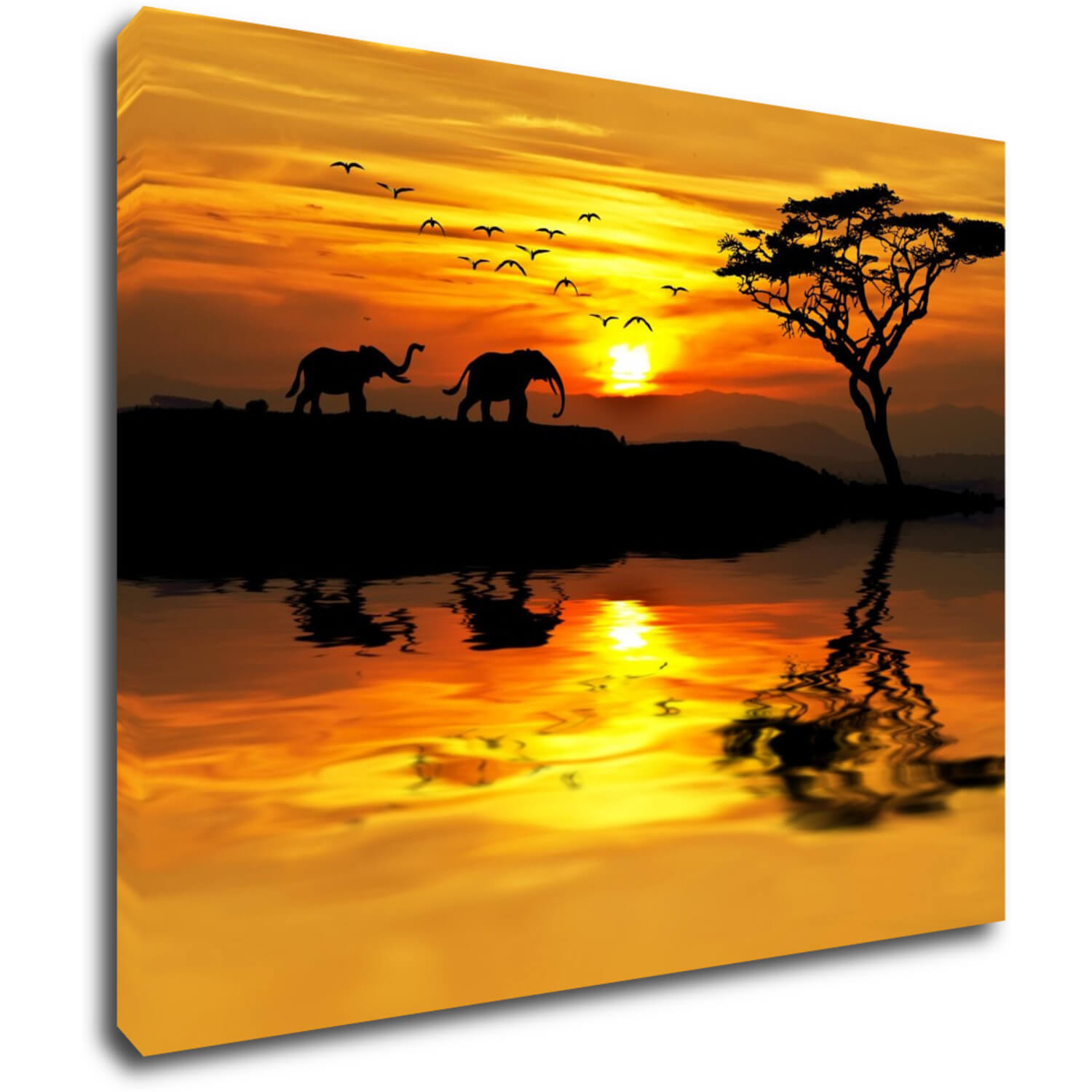 Bild Safari sunset - 90 x 70 cm