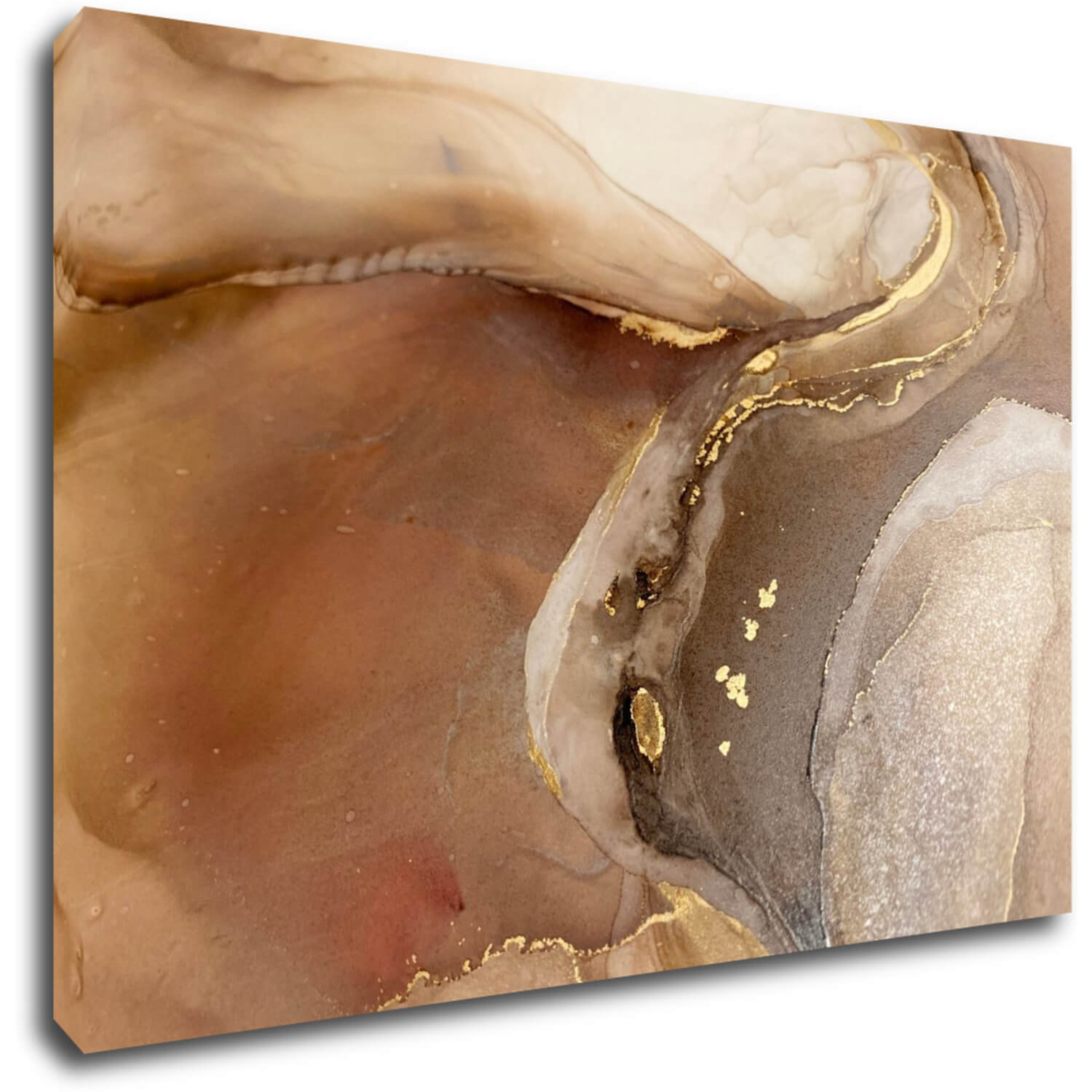 Bild Golden Beige Fluid - 60 x 40 cm