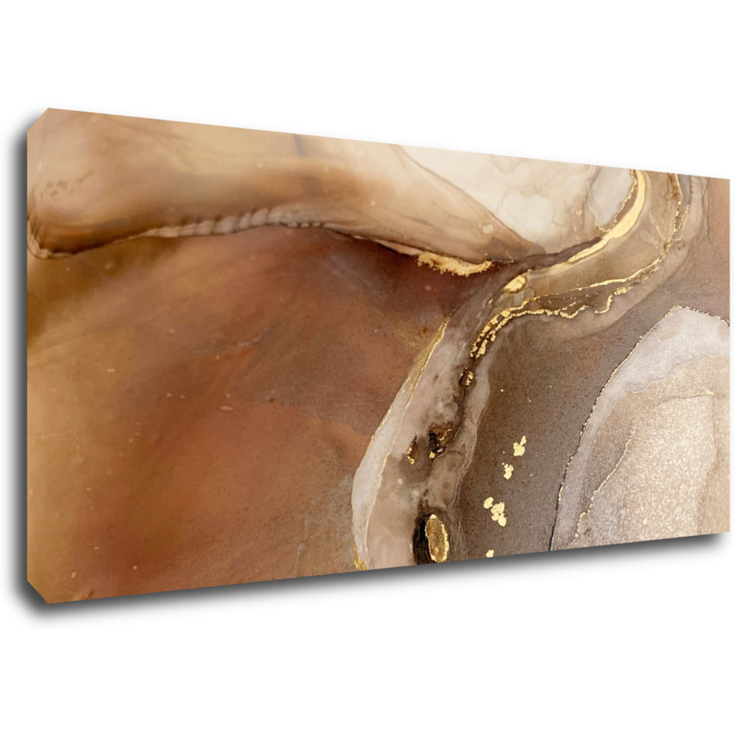 Bild Golden Beige Fluid - 90 x 40 cm