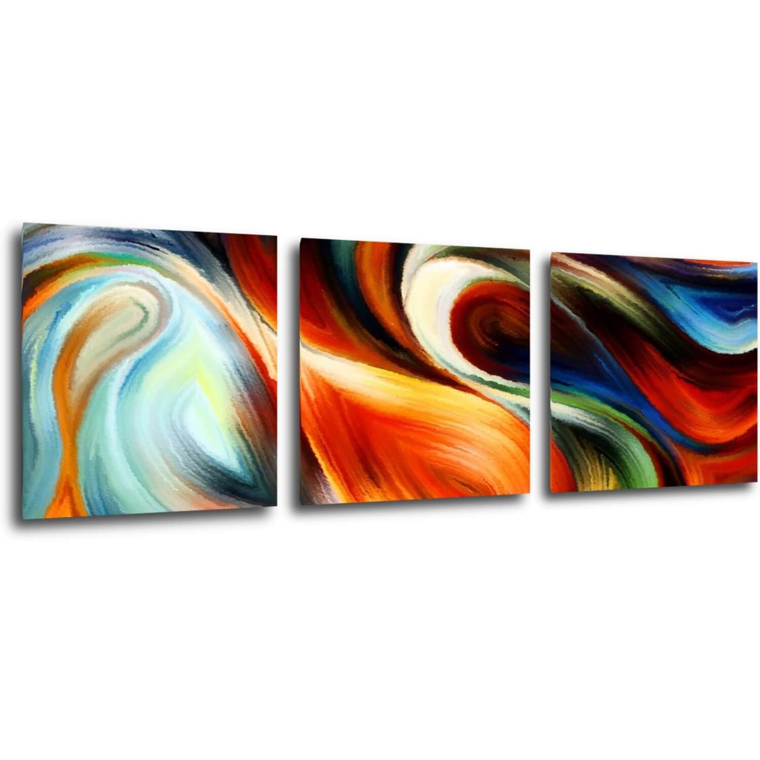 Bild Colorful fluid - 90 x 30 cm (3-teiliges)