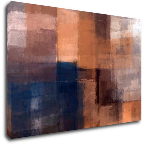 Bild Orange blue beige abstrakt