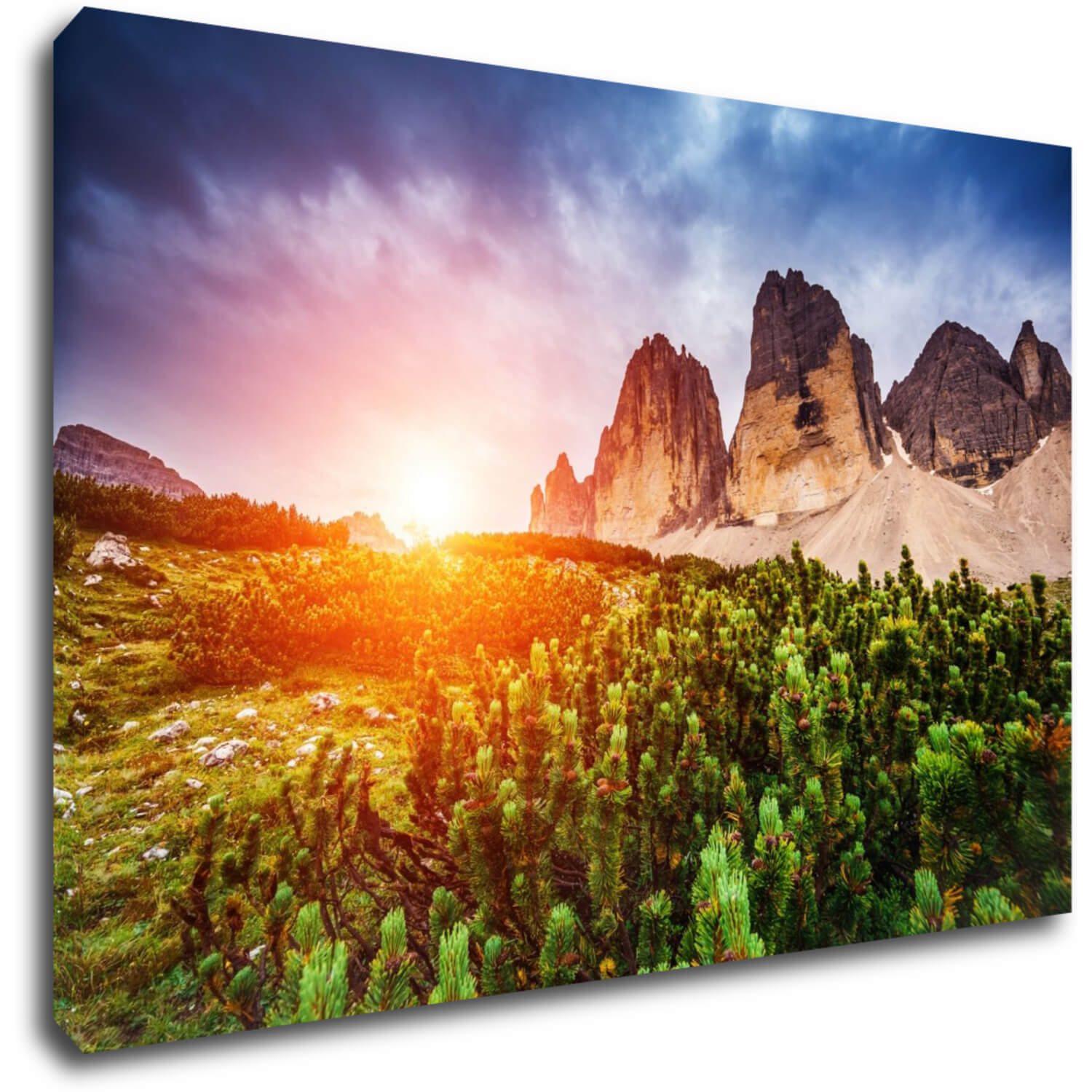 Bild Mountain and forest - 90 x 60 cm