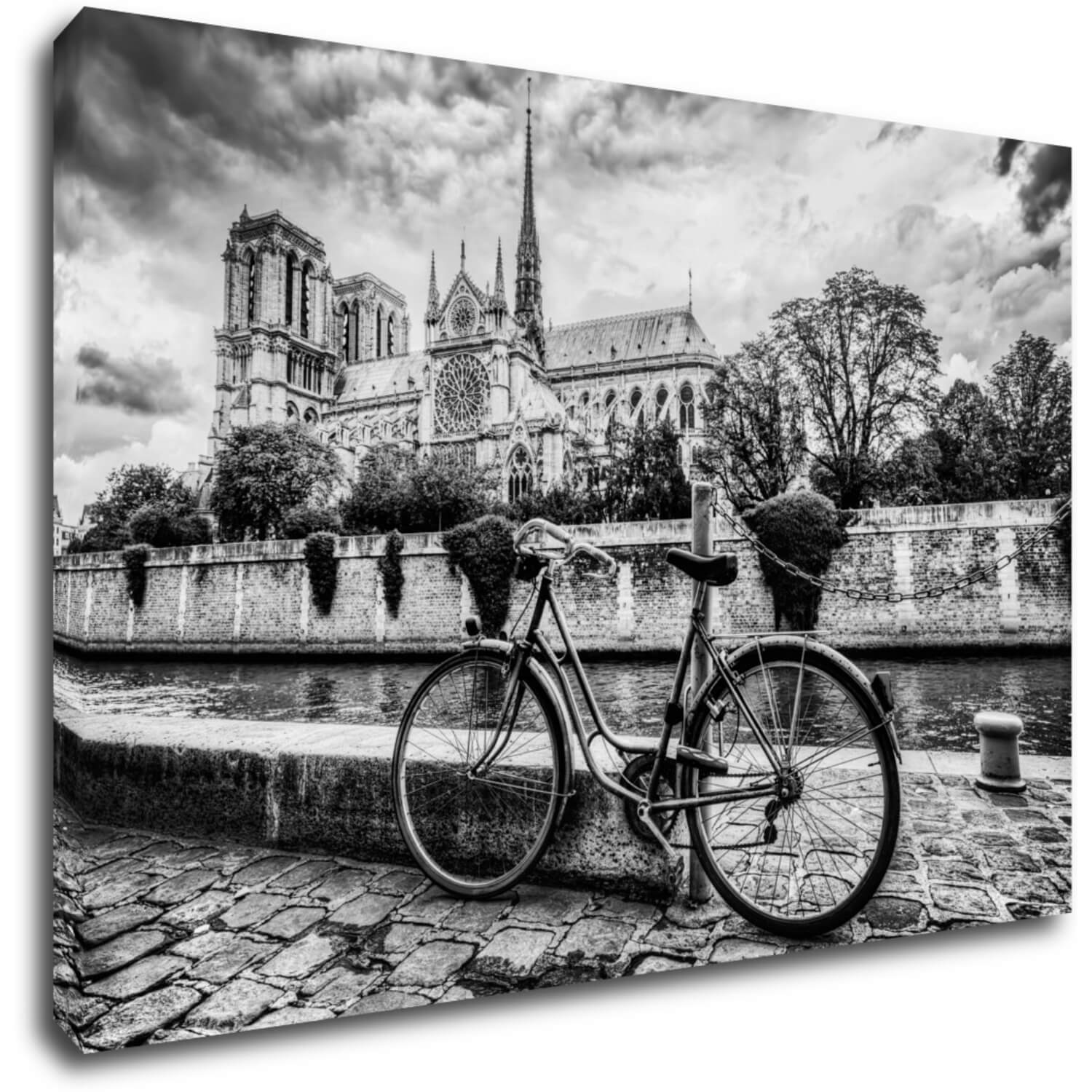 Bild Street with an old bicycle - 60 x 40 cm
