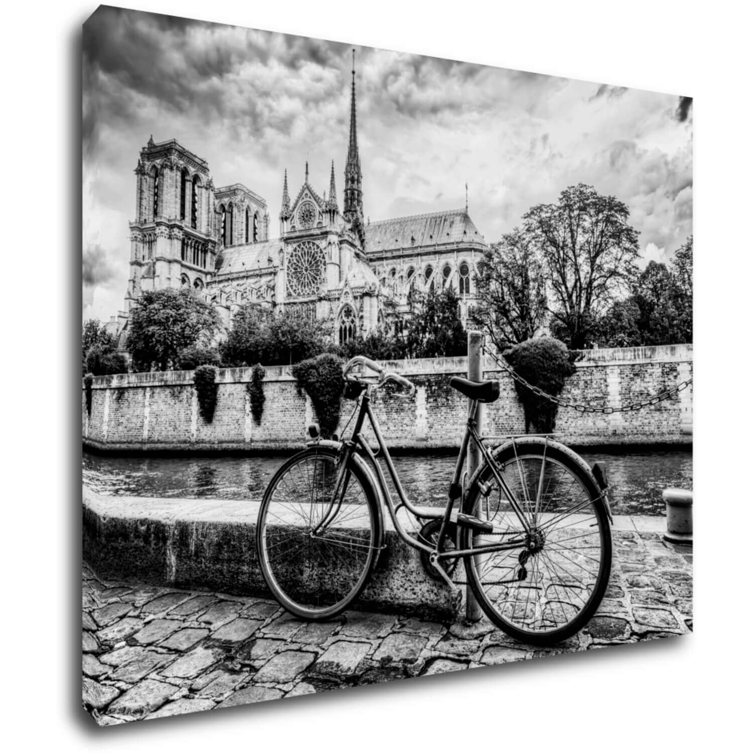 Bild Street with an old bicycle - 90 x 70 cm