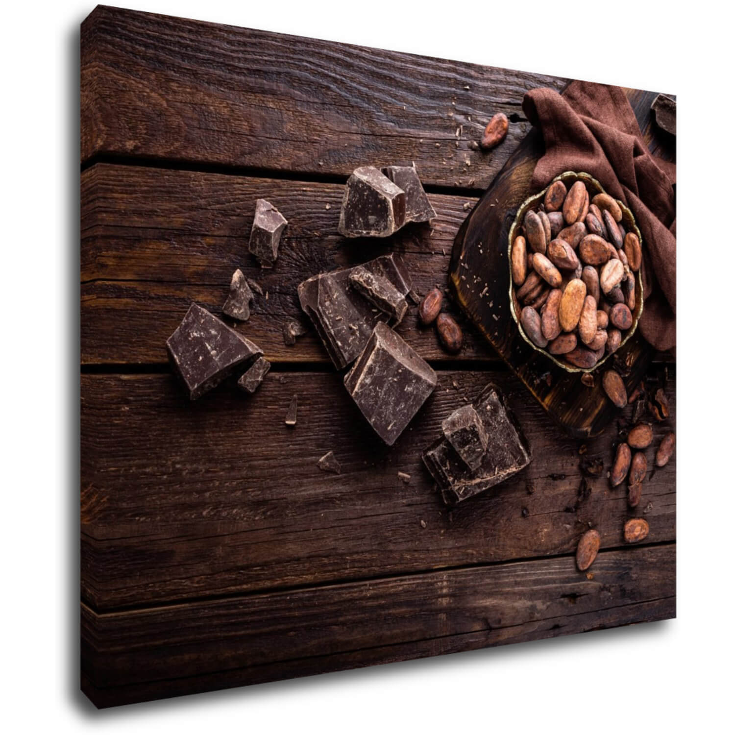 Bild Chocolate on wood - 90 x 70 cm