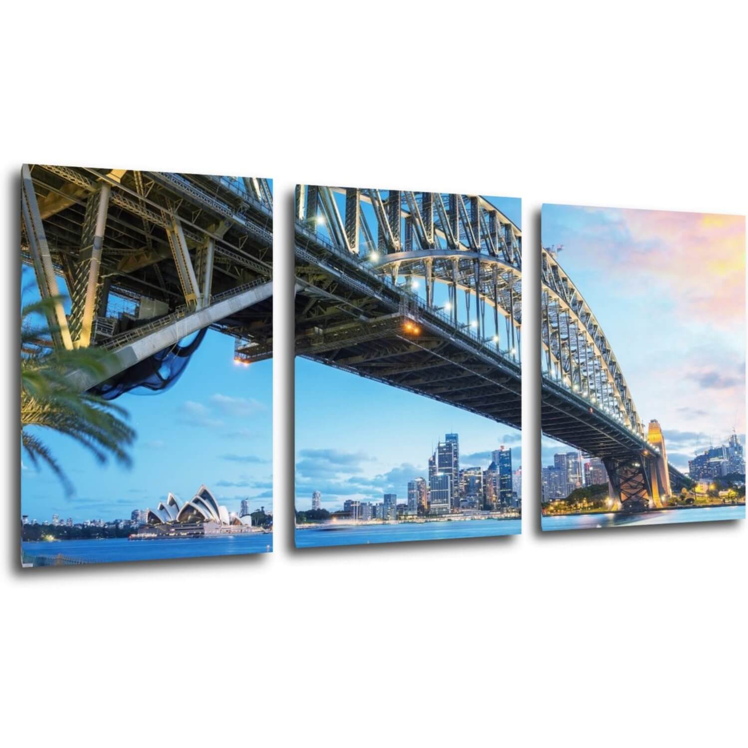 Bild City lights - 150 x 70 cm (3-teiliges)