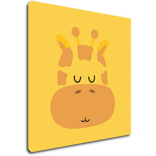 Obraz Little yellow giraffe - 30 x 30 cm